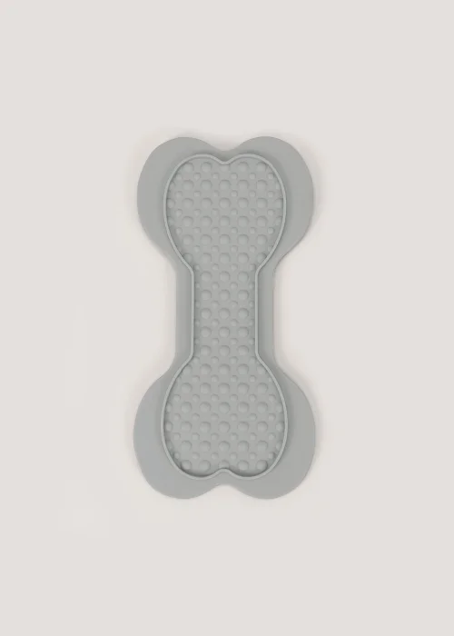 Grey Dog Lick Mat (26.5cm x 12.5cm) Image 1