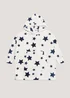 Kids White Star Snuggle Hoodie (4-13yrs) - Small/Medium Image 1