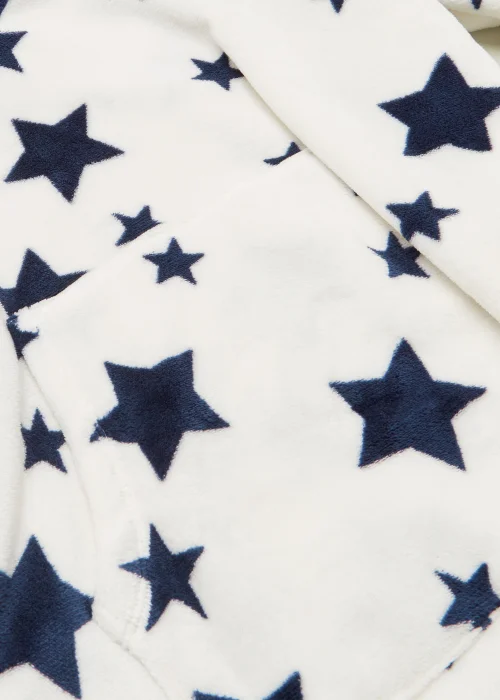 Kids White Star Snuggle Hoodie (4-13yrs) - Small/Medium Image 2