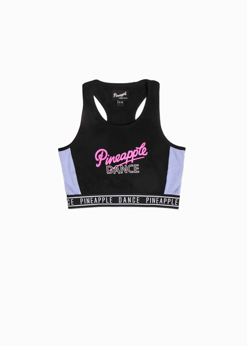 Girls Pineapple Black Dance Crop Top (5-13yrs) - Age 5-6 Image 4