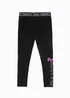 Girls Pineapple Black Logo Dance Leggings (5-13yrs) - Age 9-10 Image 4