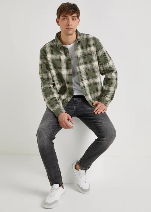 Green Check Overshirt - Small Image 3