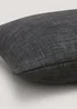 Black Linen-Look Cushion (43cm x 43cm) Image 2