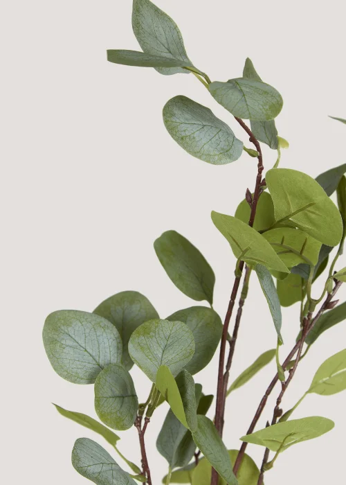 Leafy Plant in White Ribbed Pot (58cm x 9.5cm) Image 2