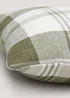 Green Woven Check Cushion (43cm x 43cm) Image 3