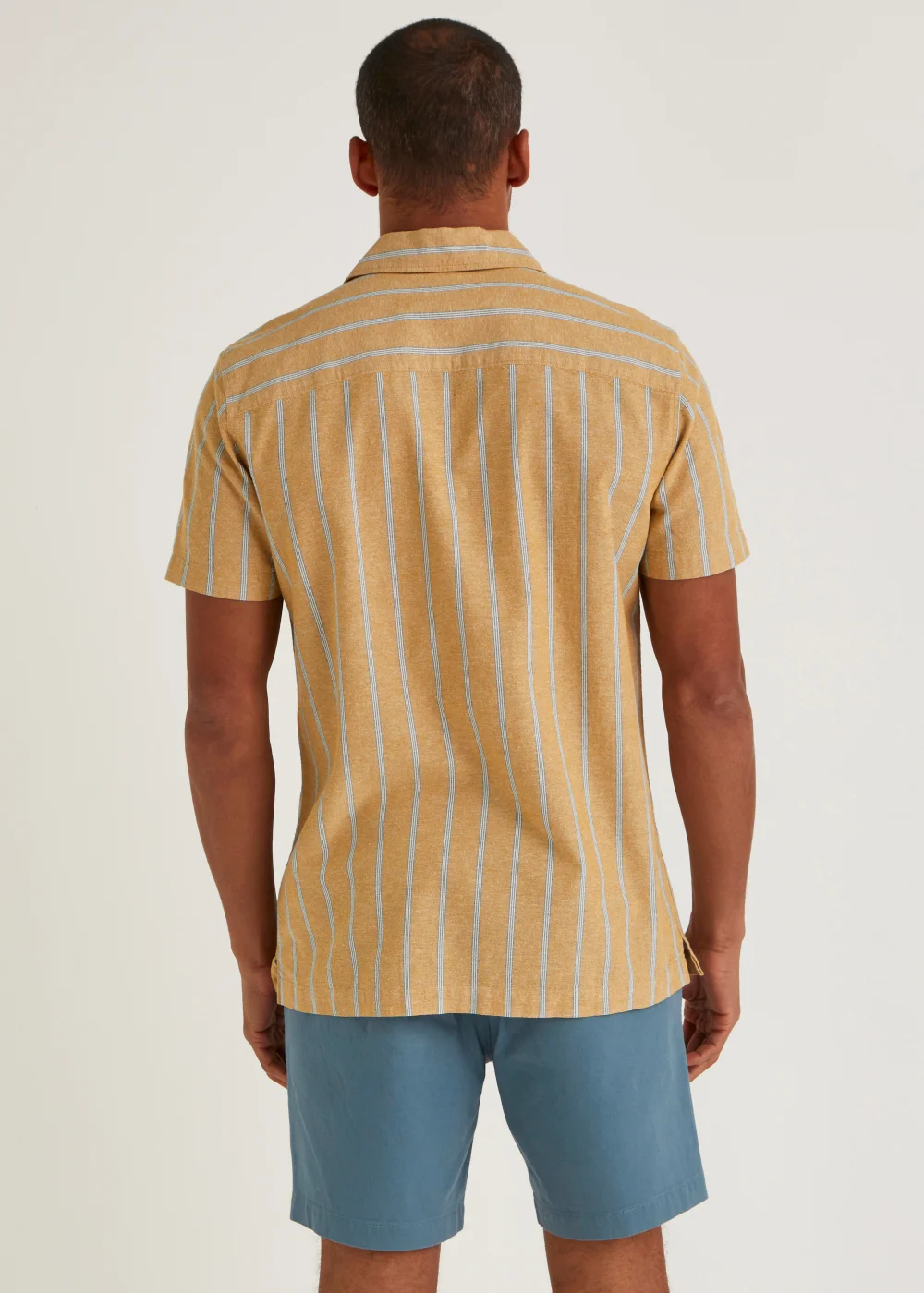 Blue Drawcord Chino Shorts - S Image 4