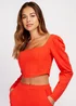 Girls on Film by Dani Dyer Red Scuba Crepe Top - Size 6 Image 4