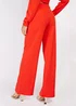 Girls on Film by Dani Dyer Red Scuba Crepe Wide Leg Trousers - Size 8 Image 2