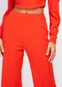 Girls on Film by Dani Dyer Red Scuba Crepe Wide Leg Trousers - Size 8 Image 4