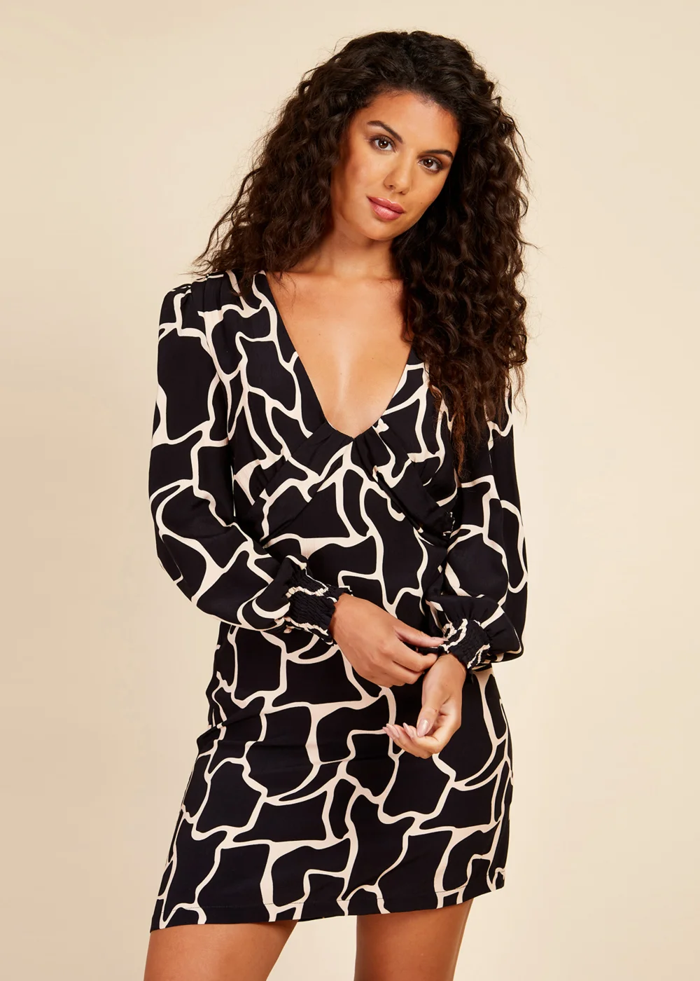 Little Mistress Animal Print Mini Dress - 6 Image 1