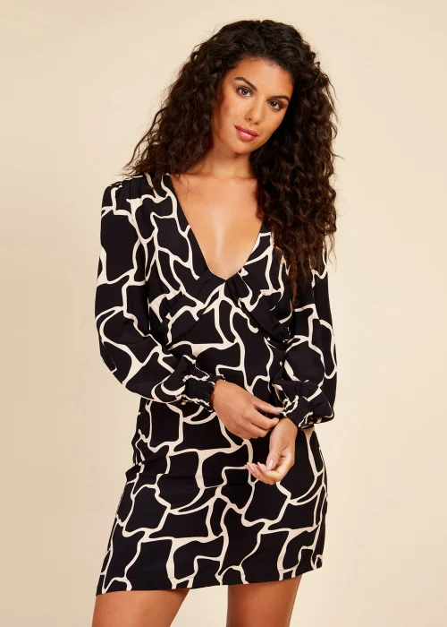 Little Mistress Animal Print Mini Dress - 6 Image 1