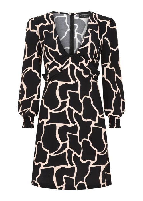 Little Mistress Animal Print Mini Dress - 6 Image 4