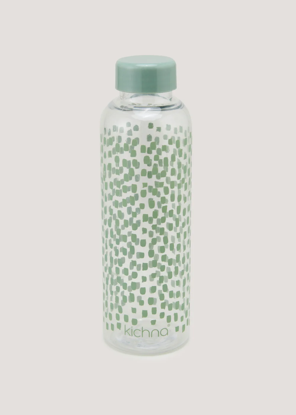 Green Dash Print Water Bottle (21.5cm x 6.5cm) Image 1