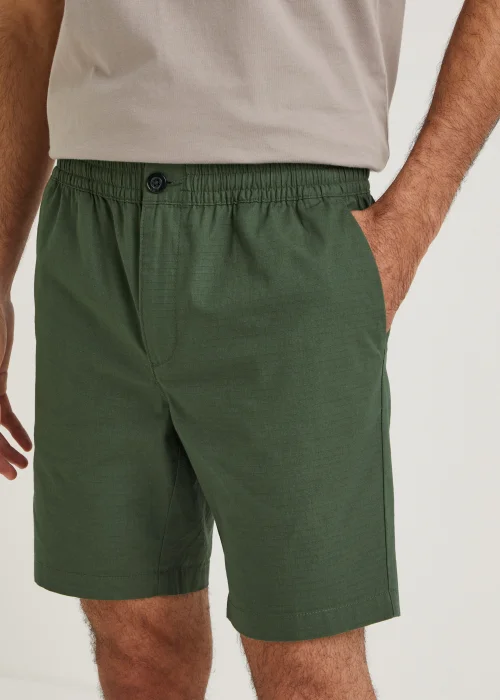 Khaki Cotton Shorts - S Image 2
