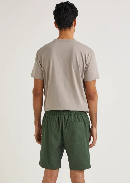 Khaki Cotton Shorts - S Image 5