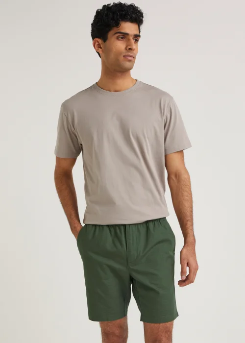 Khaki Cotton Shorts - S Image 1