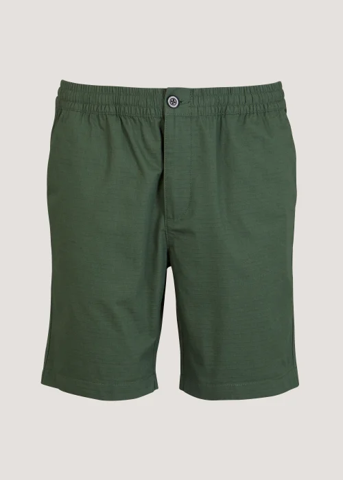 Khaki Cotton Shorts - S Image 3