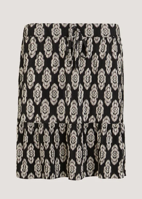 Black Plisse Mini Skirt - 8 Image 4