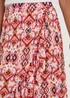 Pink Crinkle Wrap Midi Skirt - 8 Image 2