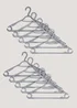 10 Pack Grey Plastic Hangers (37cm x 21cm) Image 1
