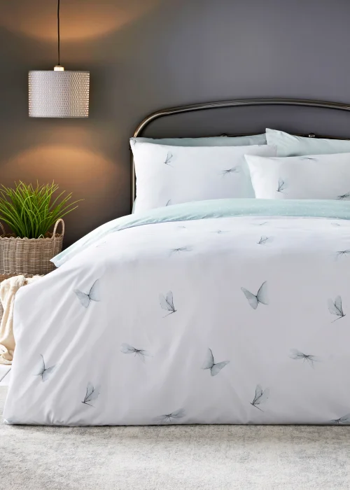 Duck Egg Dragonfly Duvet Cover - Single Image 1