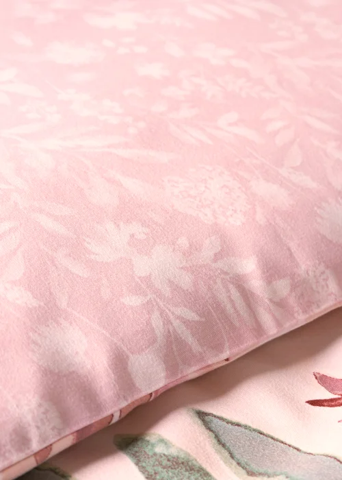 Pink Floral Reversible Duvet Set - Single Image 3