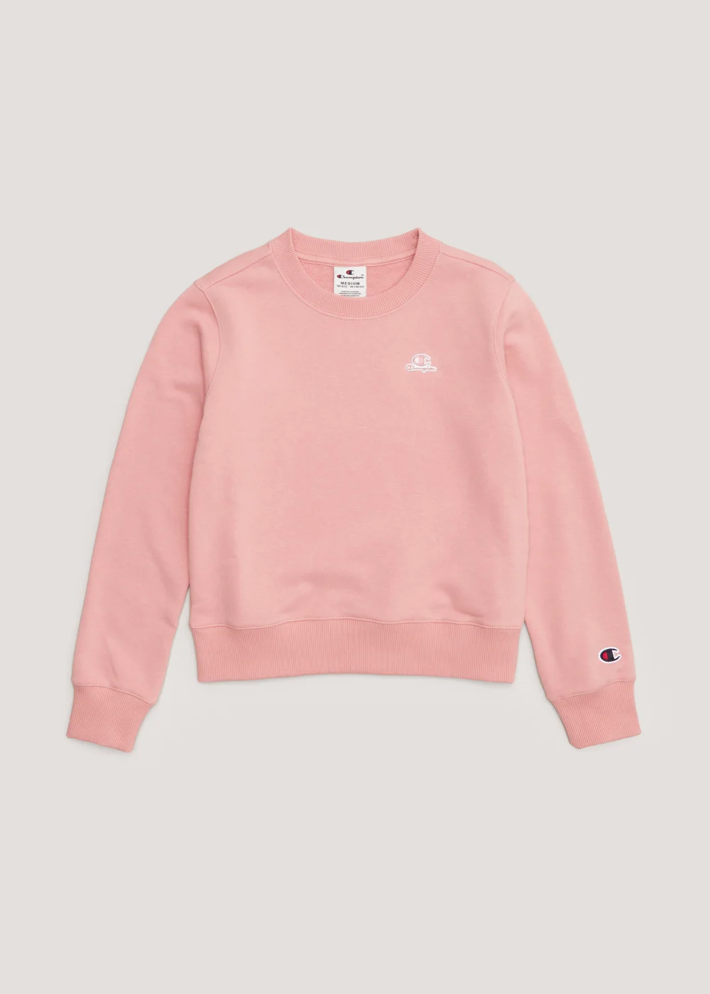 Girls Champion Pink Crew Neck Sweatshirt (Small-XXL) - 7-8 Yrs Image 1