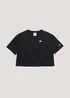 Girls Champion Black Crew Neck Crop Top (Small-XXL) - L - Age 11-12 Image 1