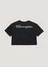 Girls Champion Black Crew Neck Crop Top (Small-XXL) - L - Age 11-12 Image 2