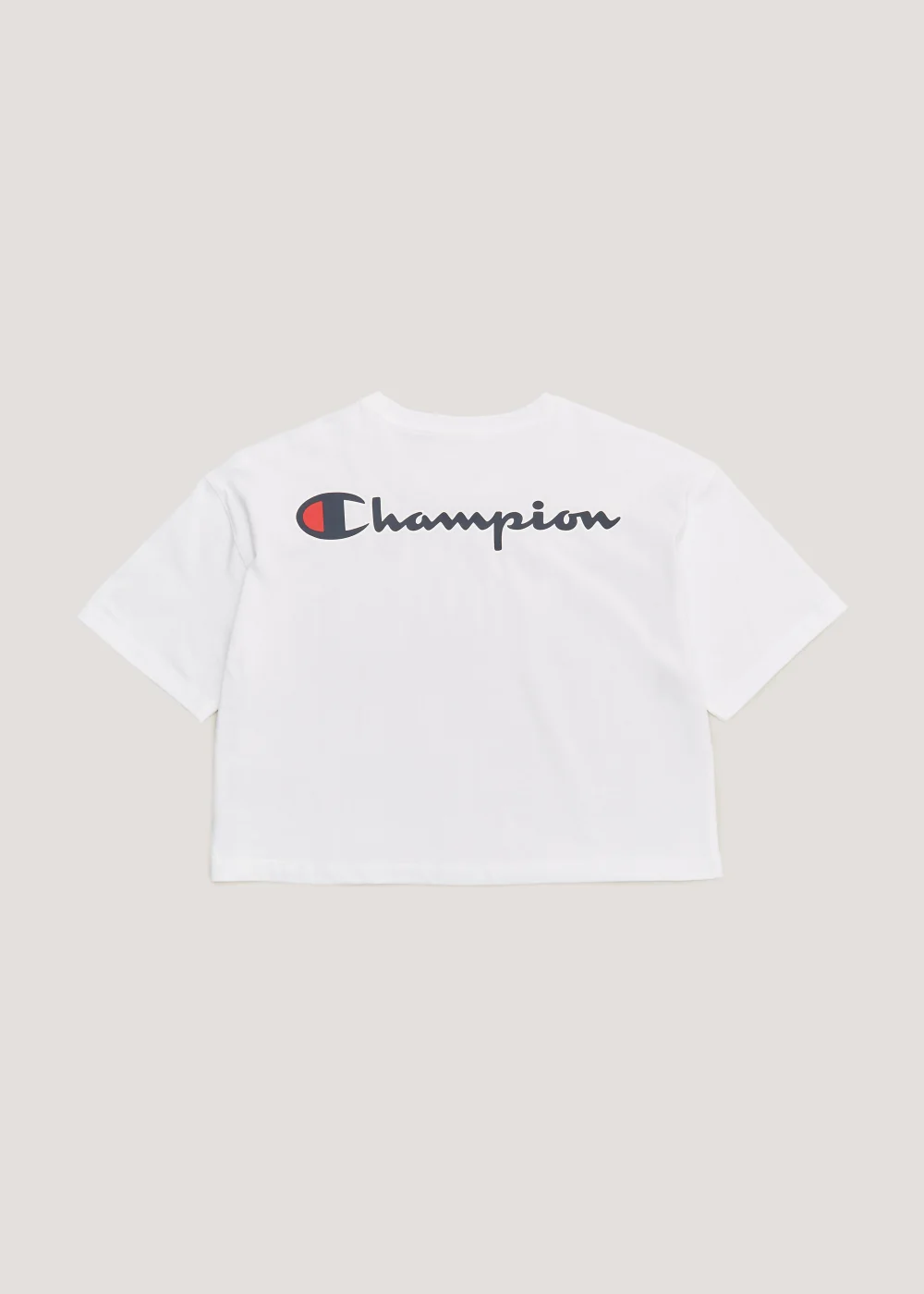 Girls Champion White Crew Neck Crop Top (Small-XXL) - 7-8 Yrs Image 2