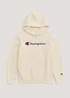 Boys Champion Ecru Hooded Sweatshirt (Small-XXL) - 7-8 Yrs Image 1