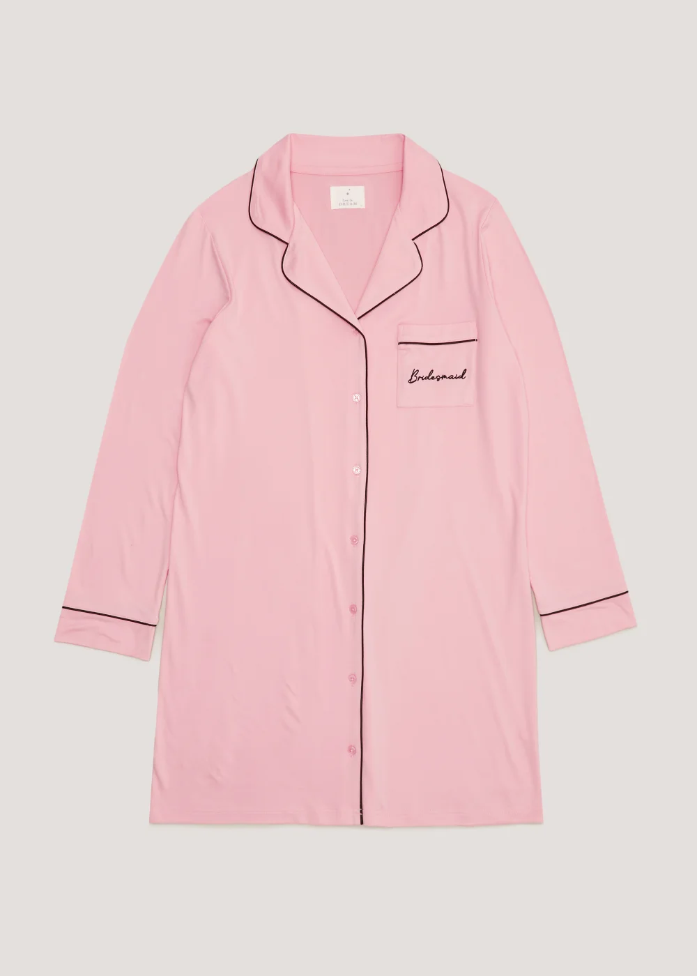 Pink Bridesmaid Nightie - Small Image 4