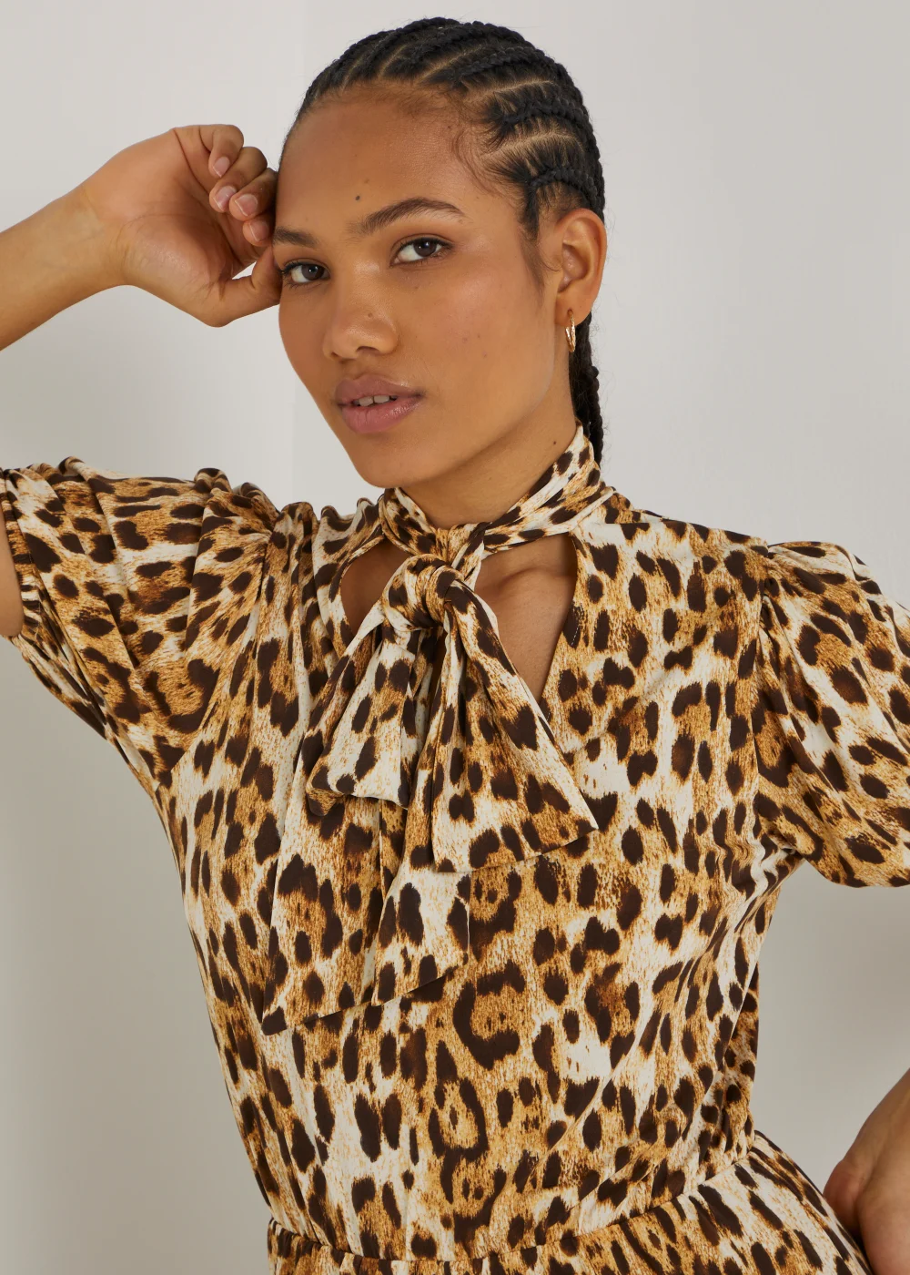 Be Beau Brown Leopard Jumpsuit - 8 Image 4