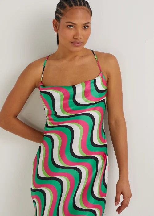 Be Beau Green Swirl Cami Dress - 8 Image 2