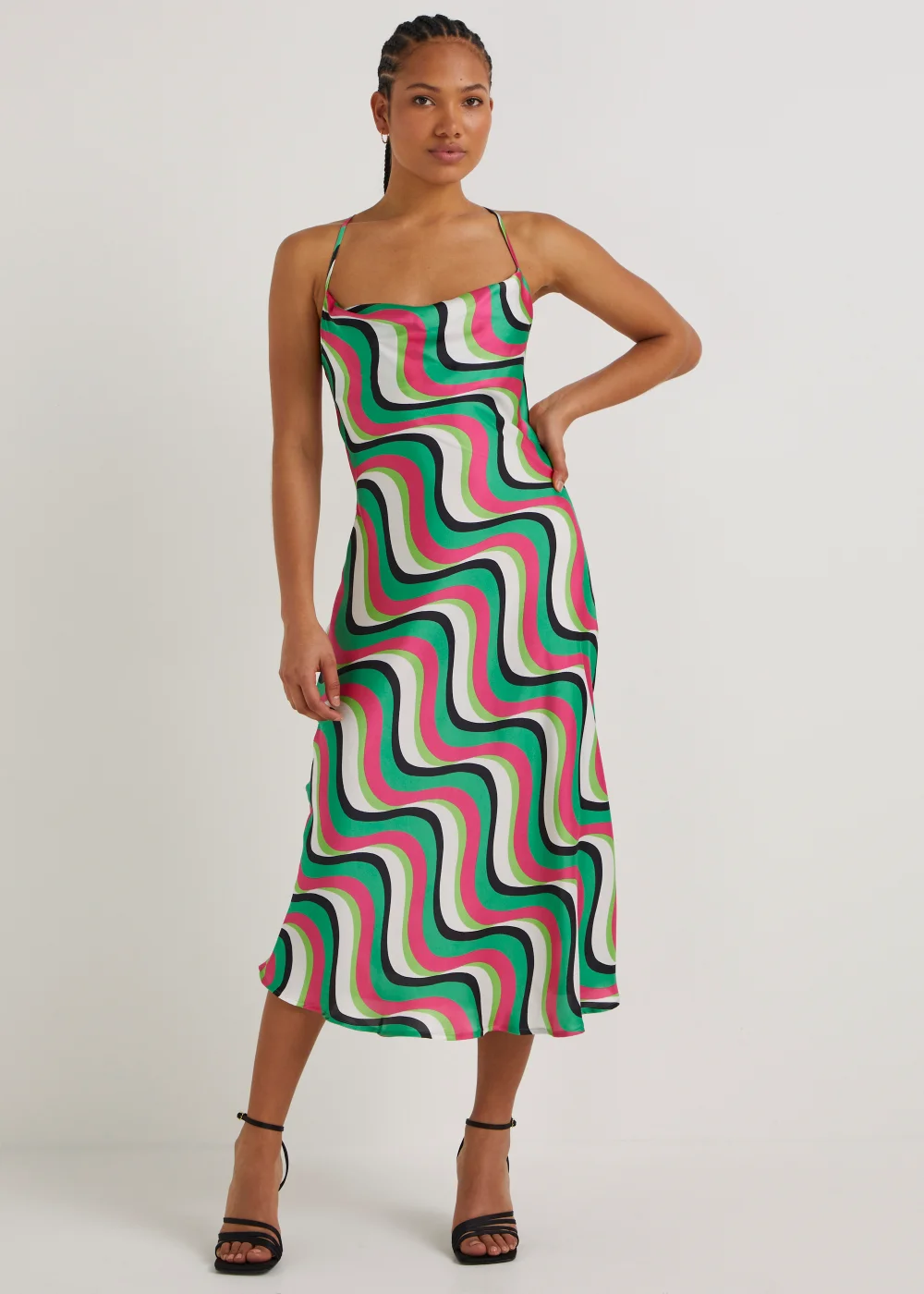 Be Beau Green Swirl Cami Dress - 8 Image 1