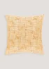 Yellow Crosshatch Cushion (43cm x 43cm) Image 1