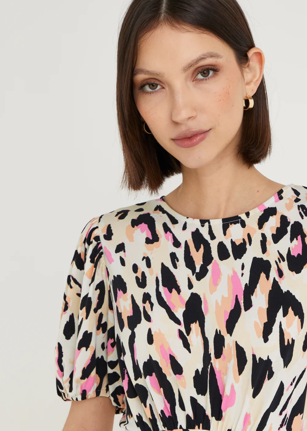 Et Vous Ecru Animal Print Midi Dress - 8 Image 2