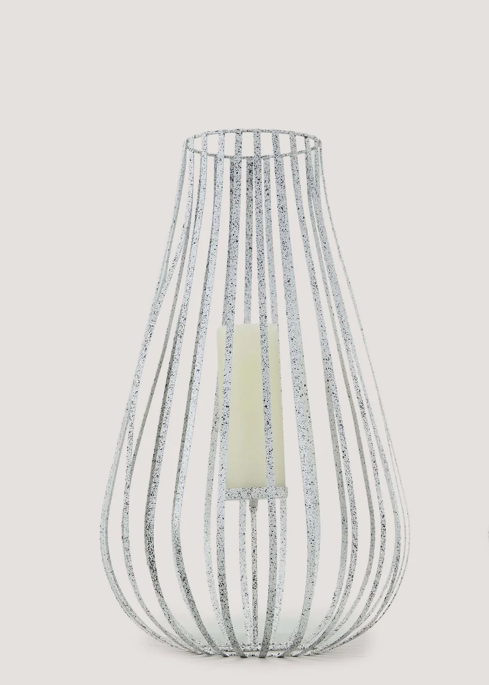 Grey Speckle Metal Lantern (60cm) Image 2