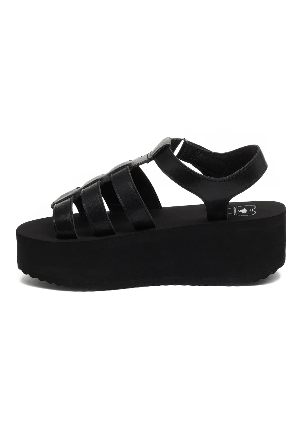 Rocket Dog Helio Terrence Black PU Wedges - Size 3 Image 3