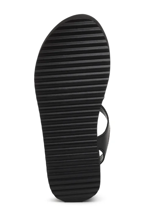 Rocket Dog Helio Terrence Black PU Wedges - Size 3 Image 2