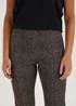 Brown Animal Print Flared Leggings - 8 Image 2