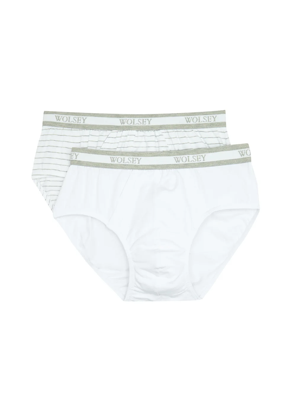 Wolsey 2 Pack White Briefs - S Image 1