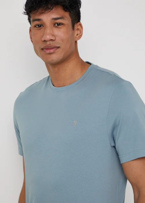 Farah Eddie Denim Blue T-Shirt - Medium Image 2