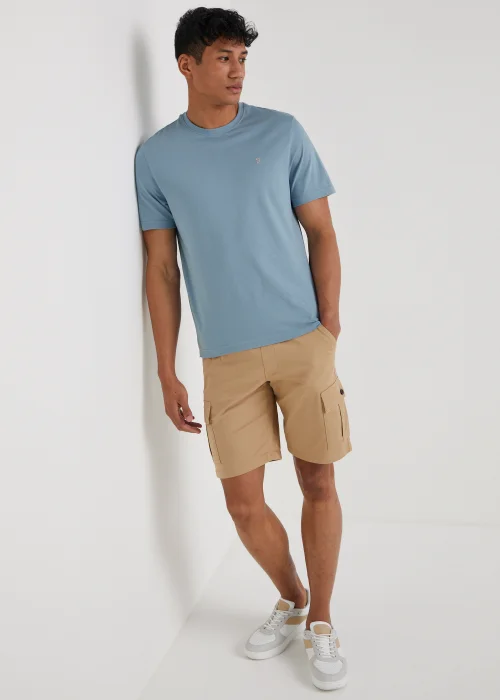 Farah Eddie Denim Blue T-Shirt - Medium Image 5