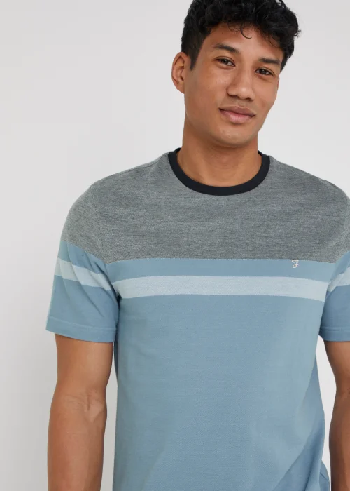 Farah Page Blue Two Tone T-Shirt - XL Image 3