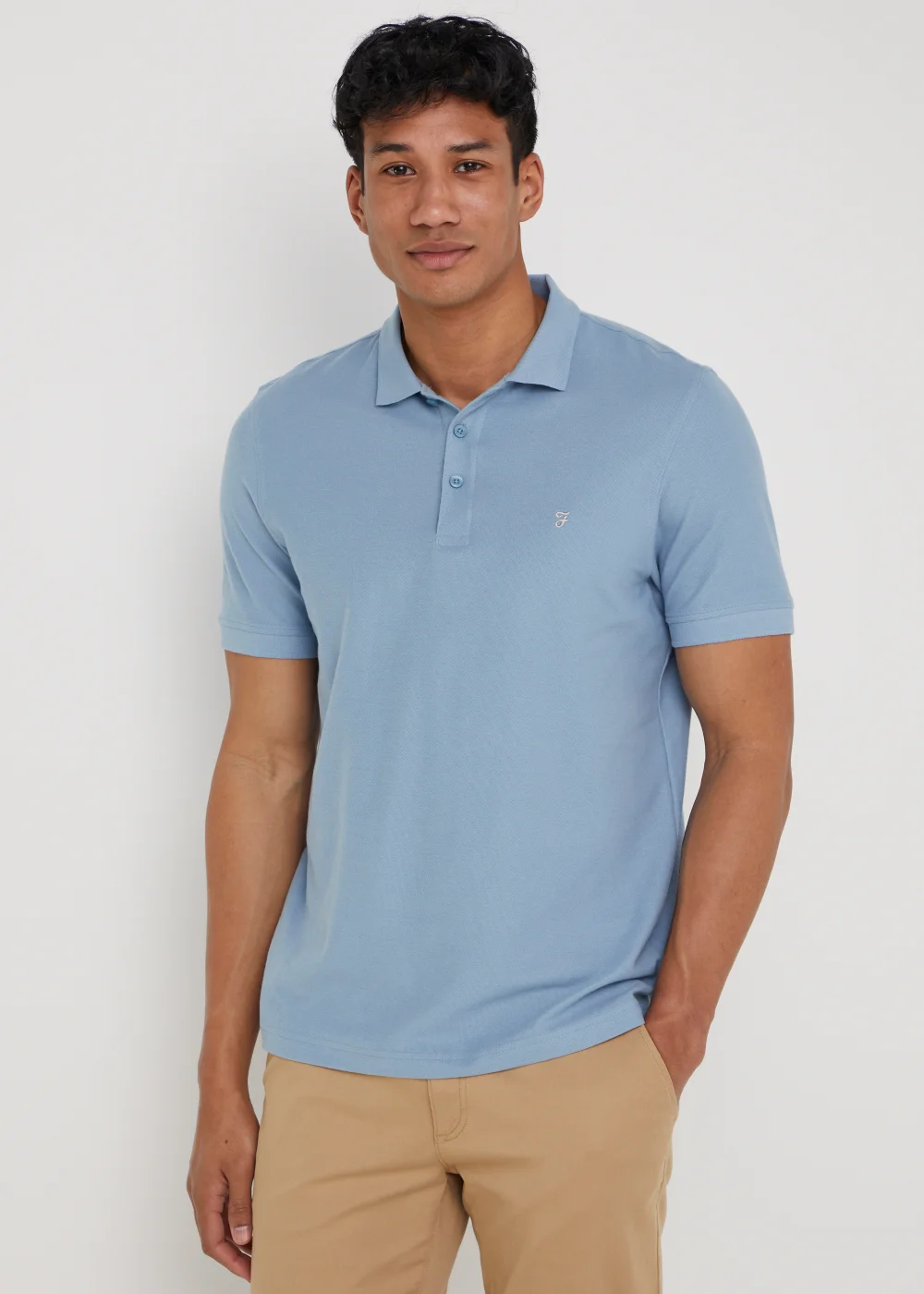 Farah Cove Blue Polo Shirt - XL Image 1