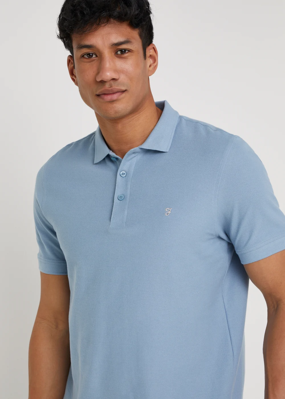 Farah Cove Blue Polo Shirt - XL Image 5