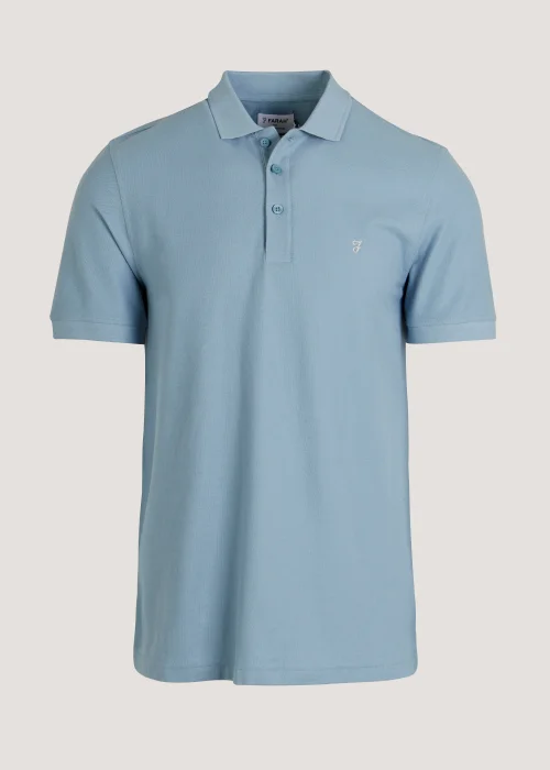 Farah Cove Blue Polo Shirt - XL Image 4