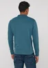 Farah Aintree Teal Quarter Zip Top - Extra Large Image 5