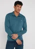 Farah Aintree Teal Quarter Zip Top - Extra Large Image 1
